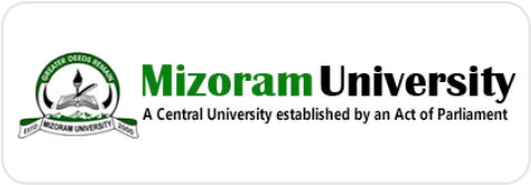 mizoram university online logo